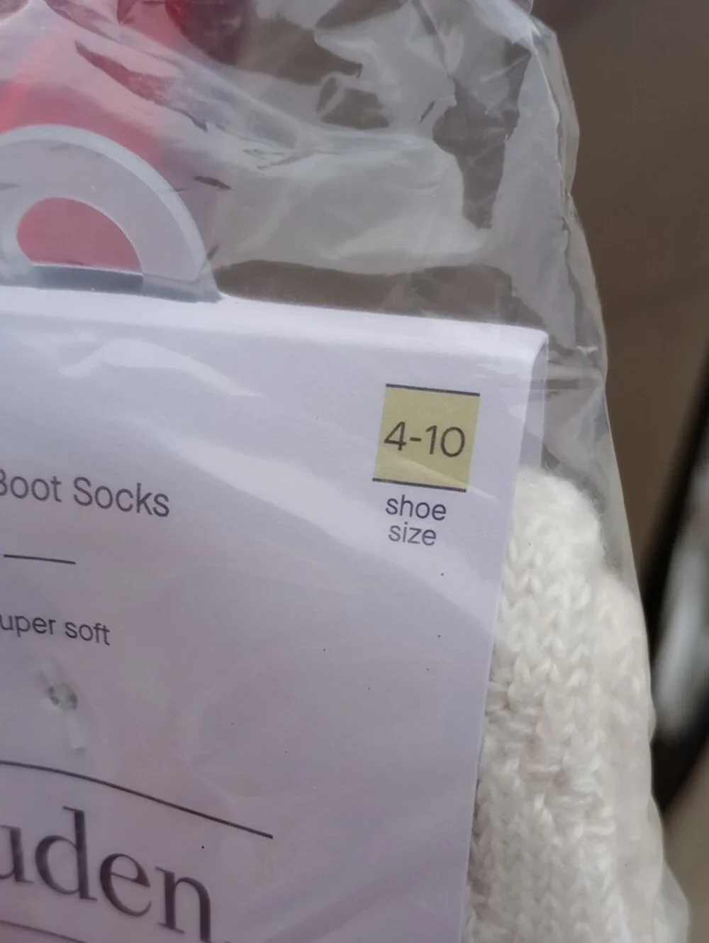 Auden Crew Boot Socks - 2 Pair NWT